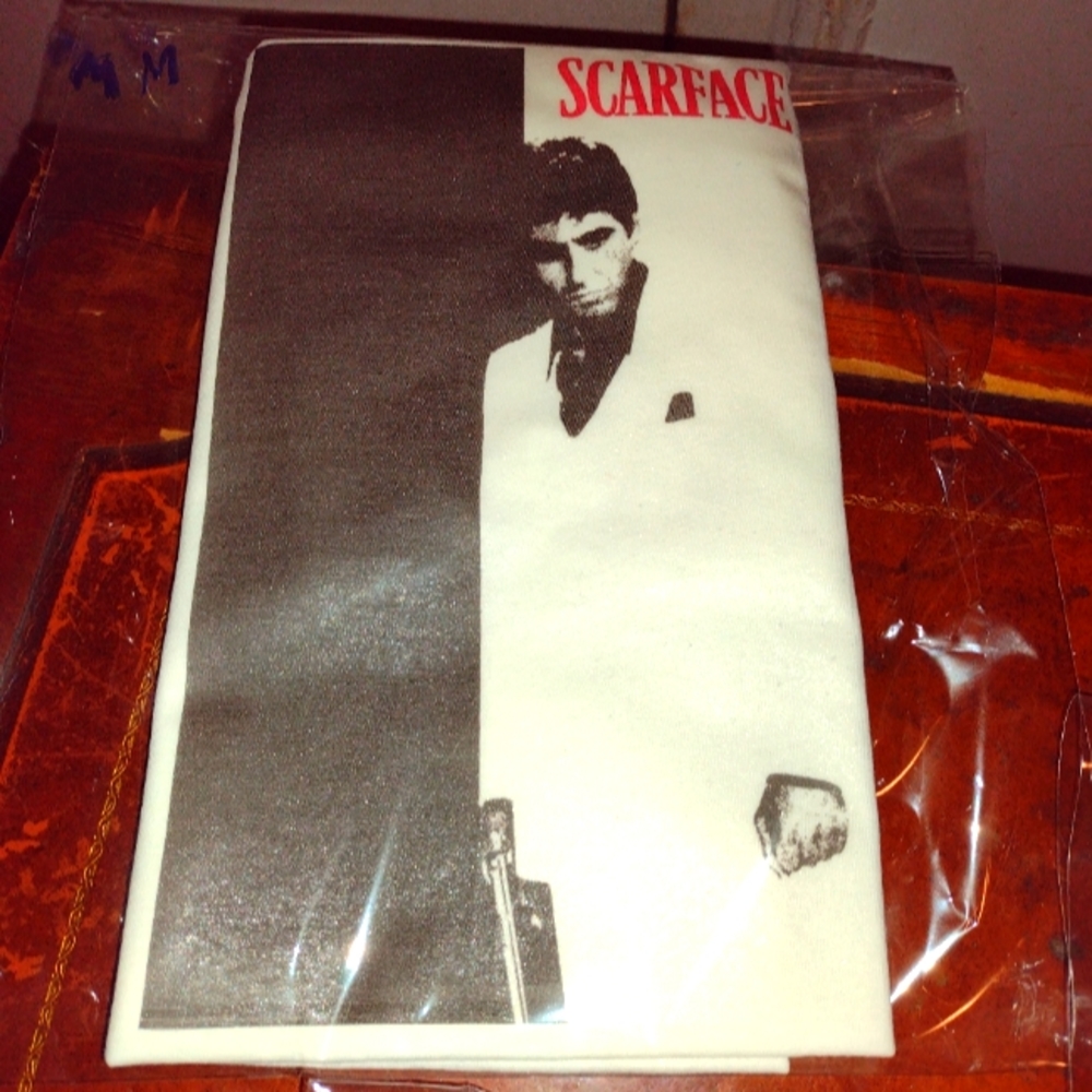 COPY - *New* Men's Scarface Tony Montana Gangster Al Pacino White Tshirt Size S…